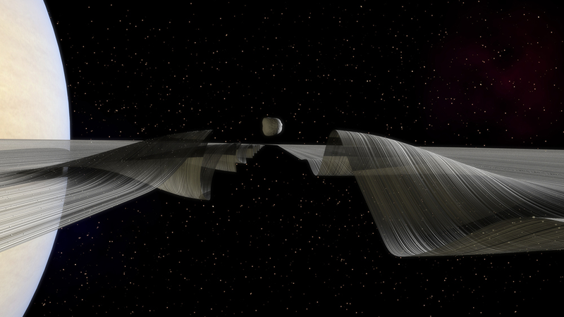 Illustration for article titled These Images of Saturn's Wavy Rings Hurt My Brain